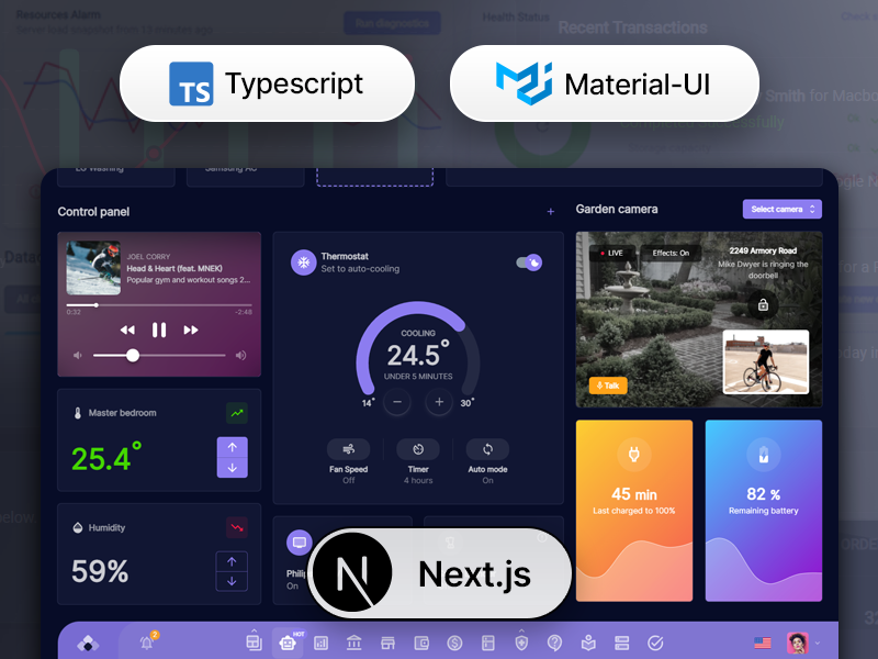 Tokyo Black NextJS Typescript Dashboard